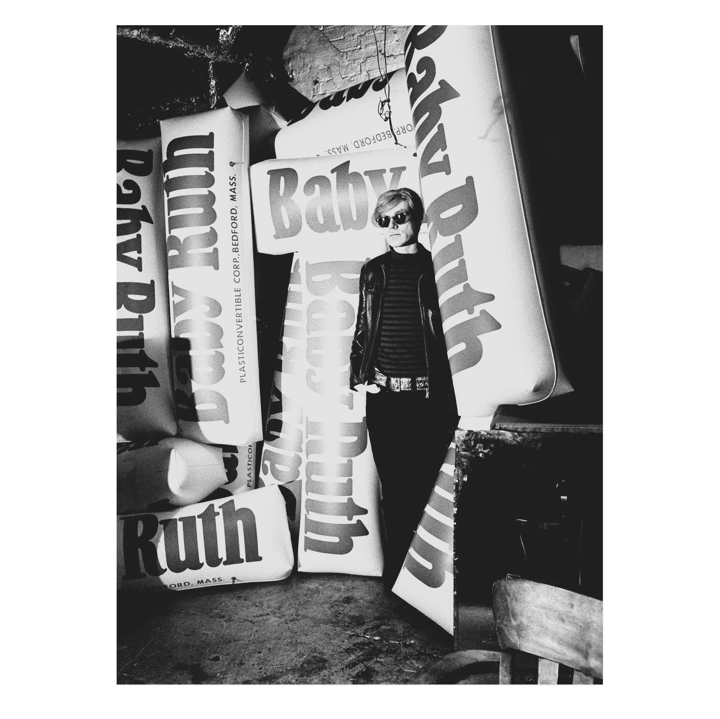 Billy Name: Andy Warhol with Inflatable Baby Ruth Bars / Silver Factory