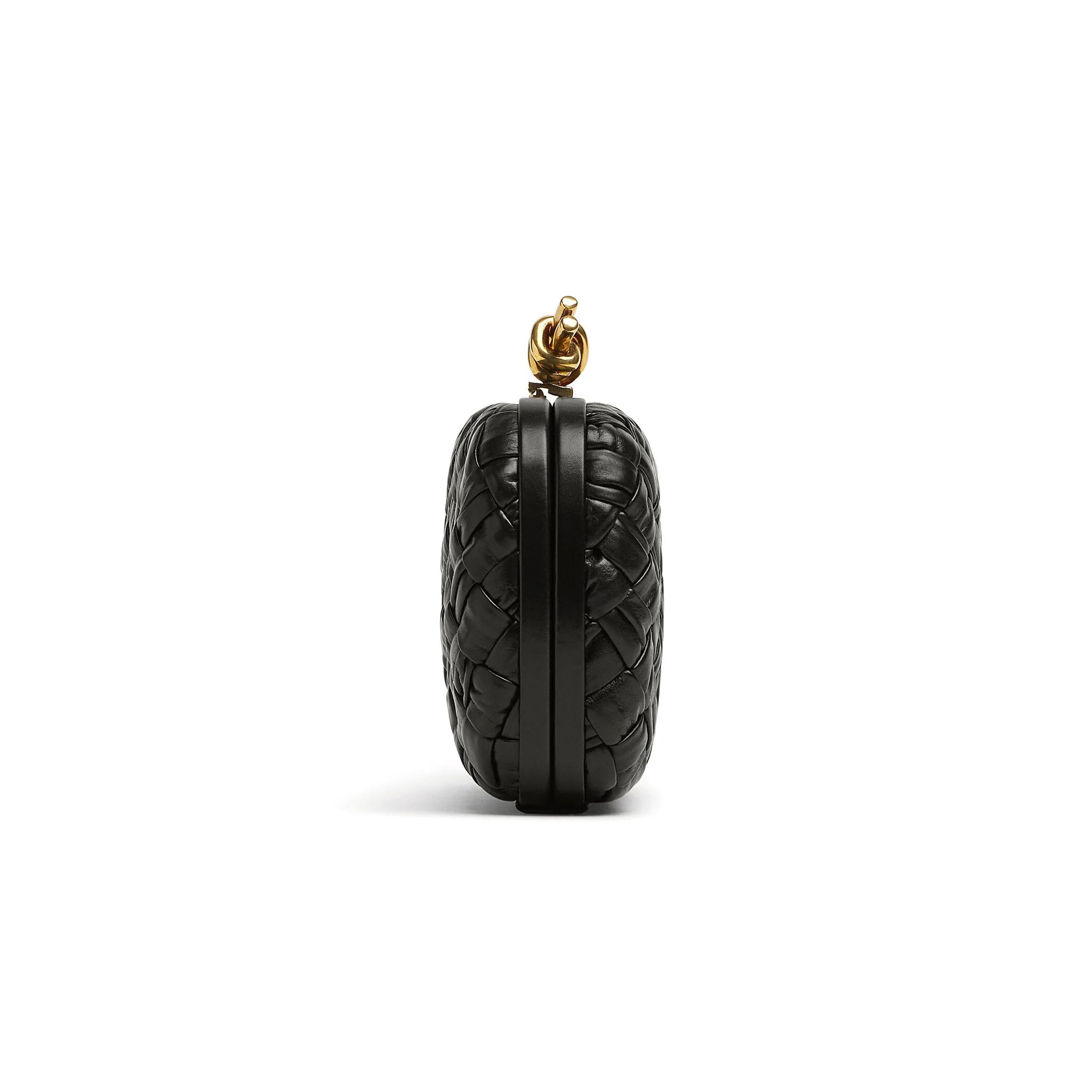 Bottega Veneta: Knot Minaudière Bag (Black) - Image 2