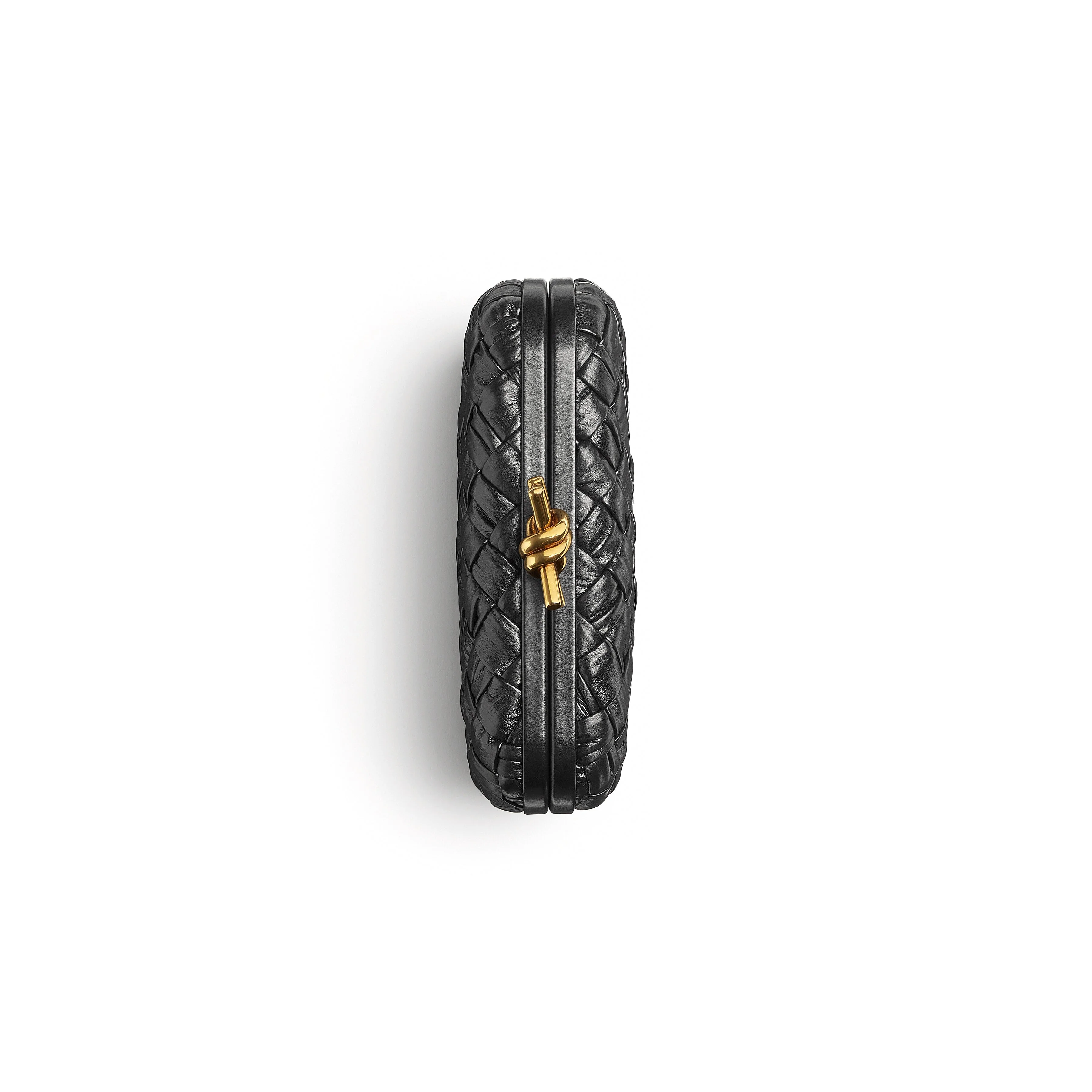 Bottega Veneta: Knot Minaudière Bag (Black) - Image 4