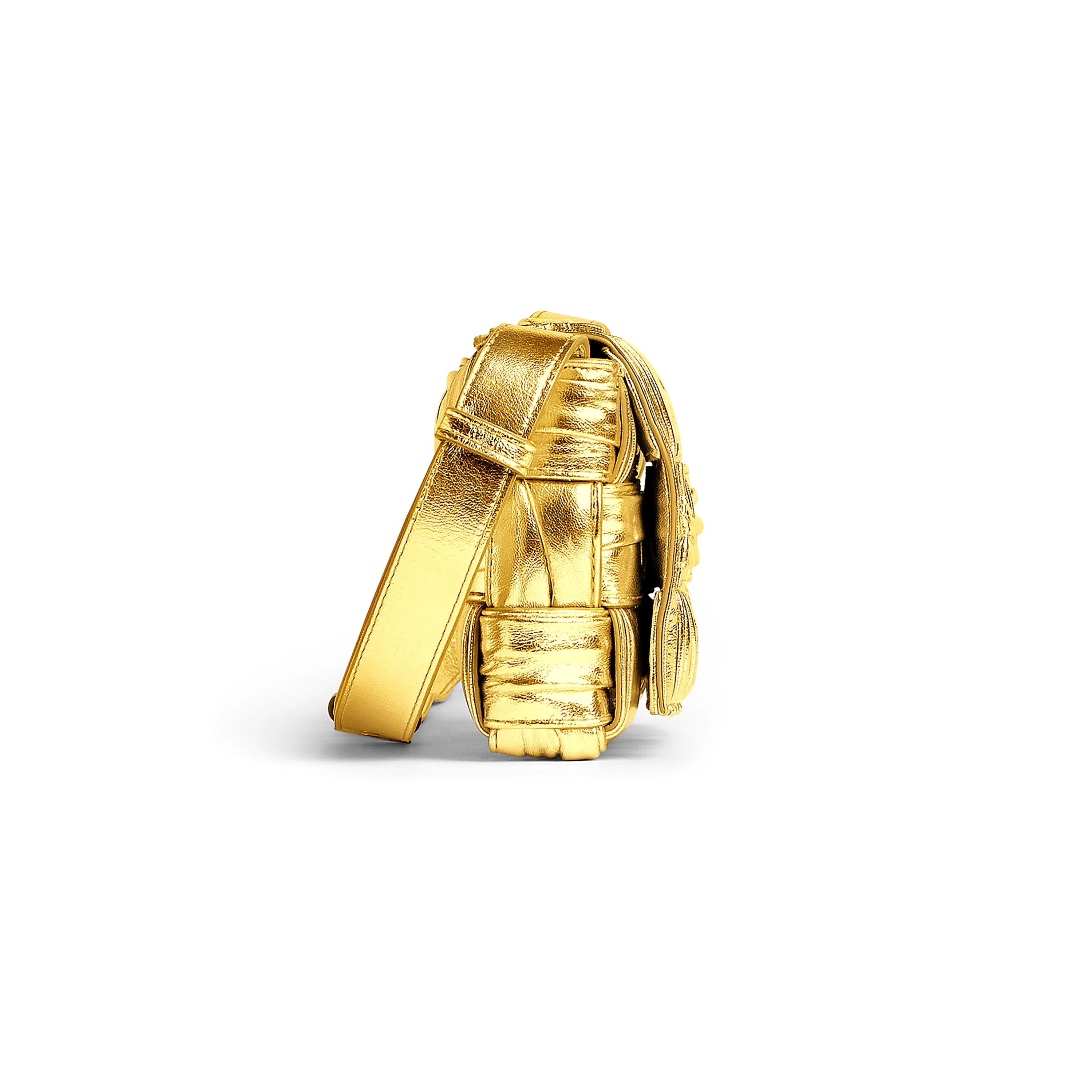 Bottega Veneta: Small Cassette Bag (Gold) - Image 2