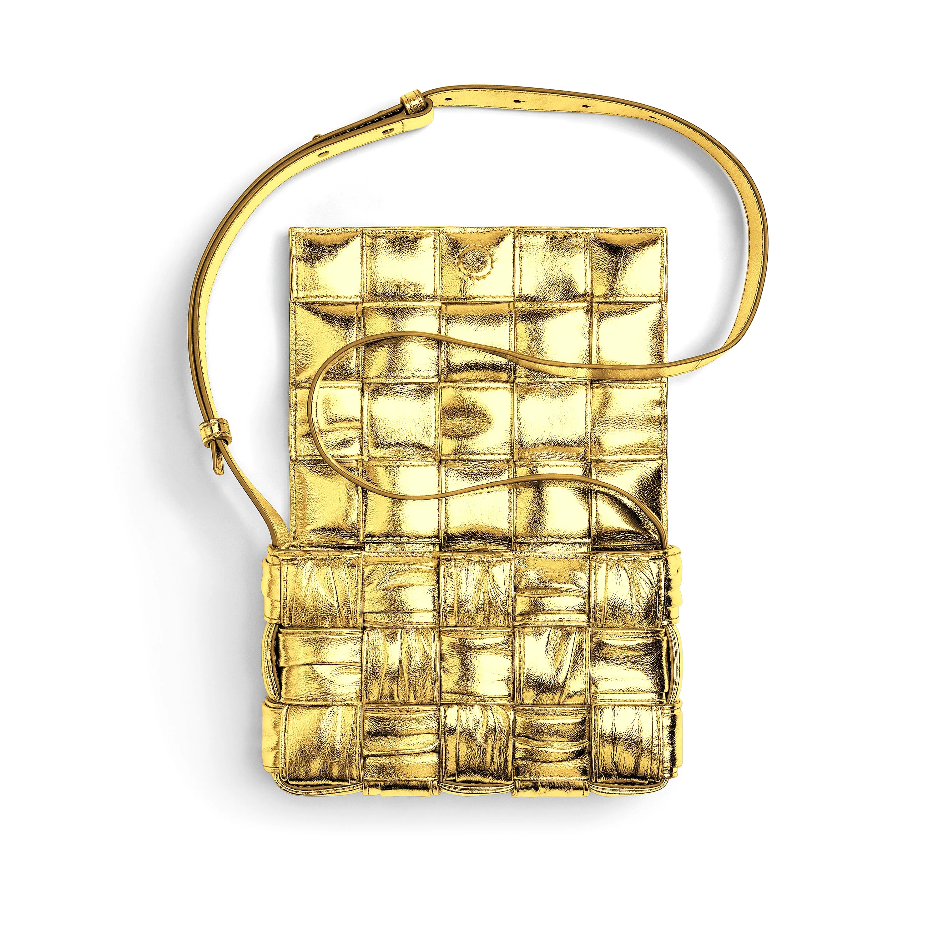 Bottega Veneta: Small Cassette Bag (Gold) - Image 3