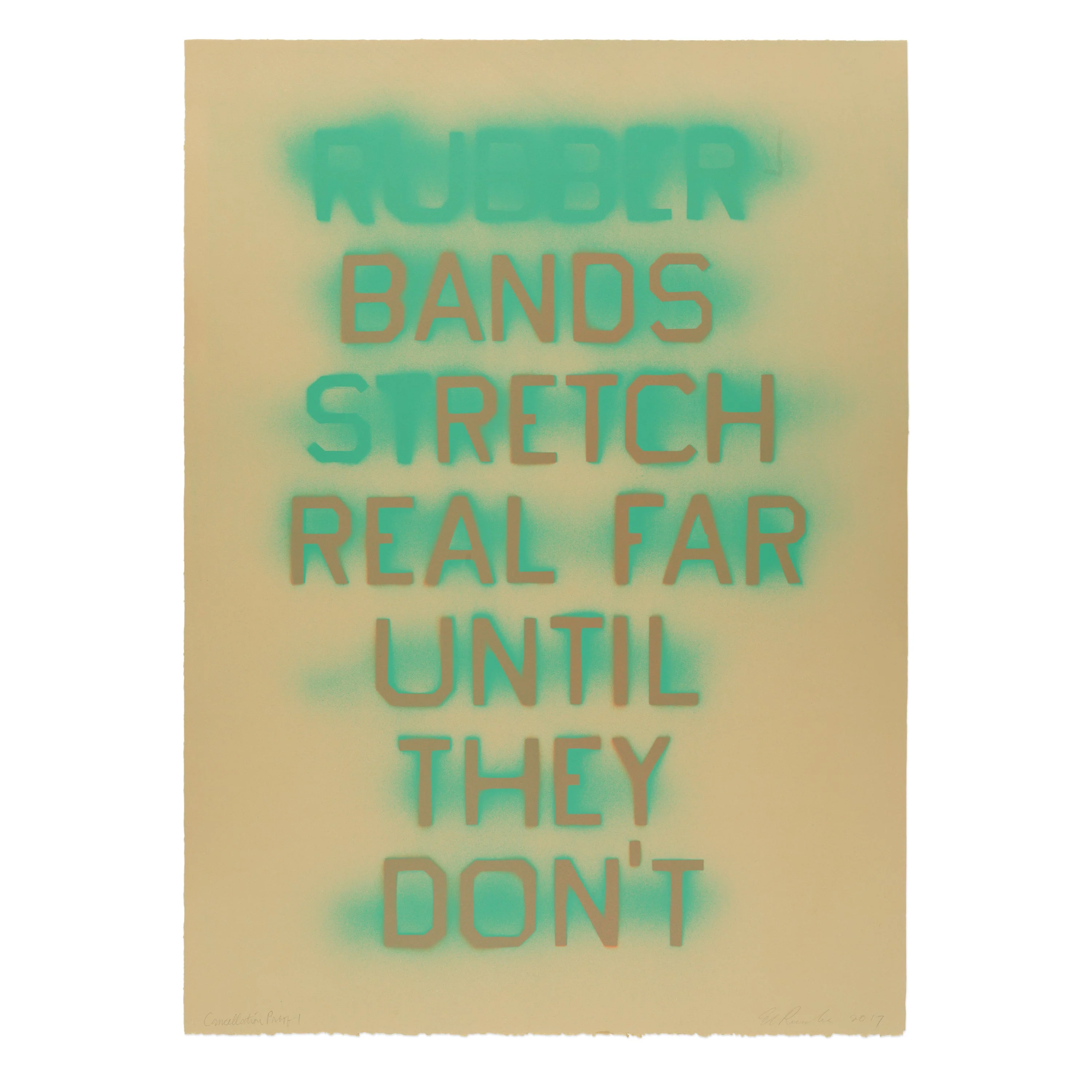Ed Ruscha: Rubber Bands