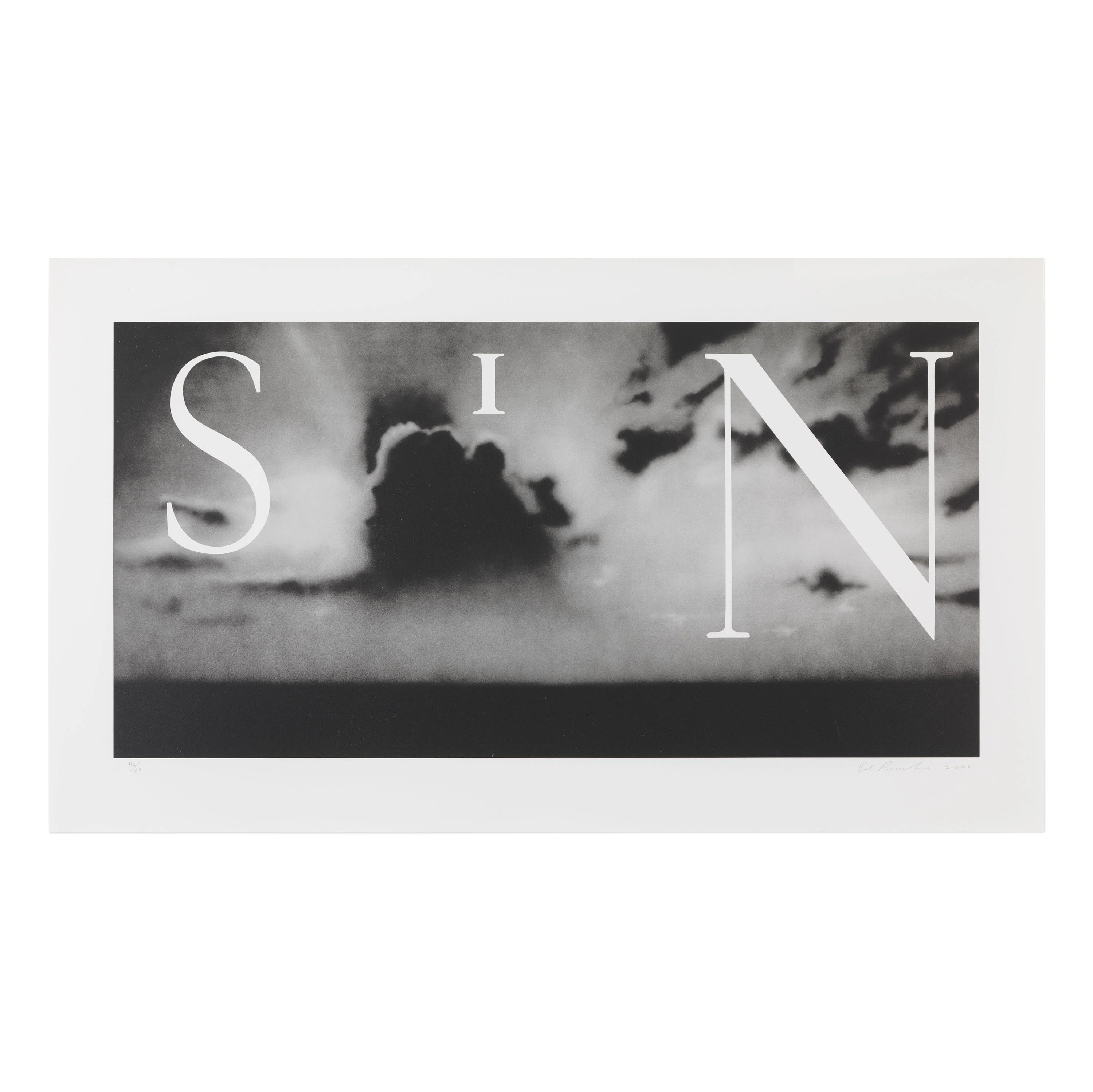 Ed Ruscha: Sin—Without