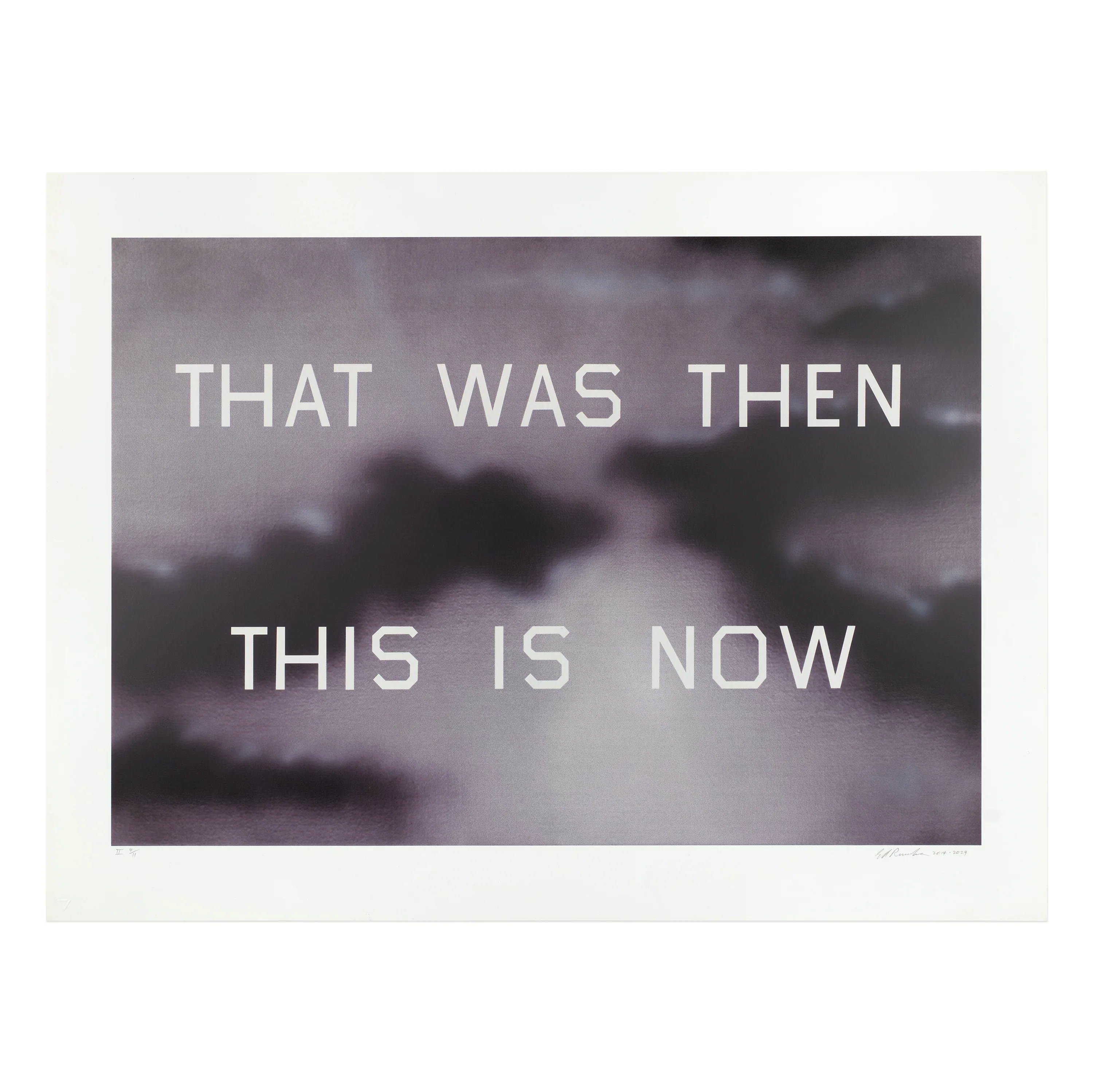 Ed Ruscha: That Was Then This Is Now II