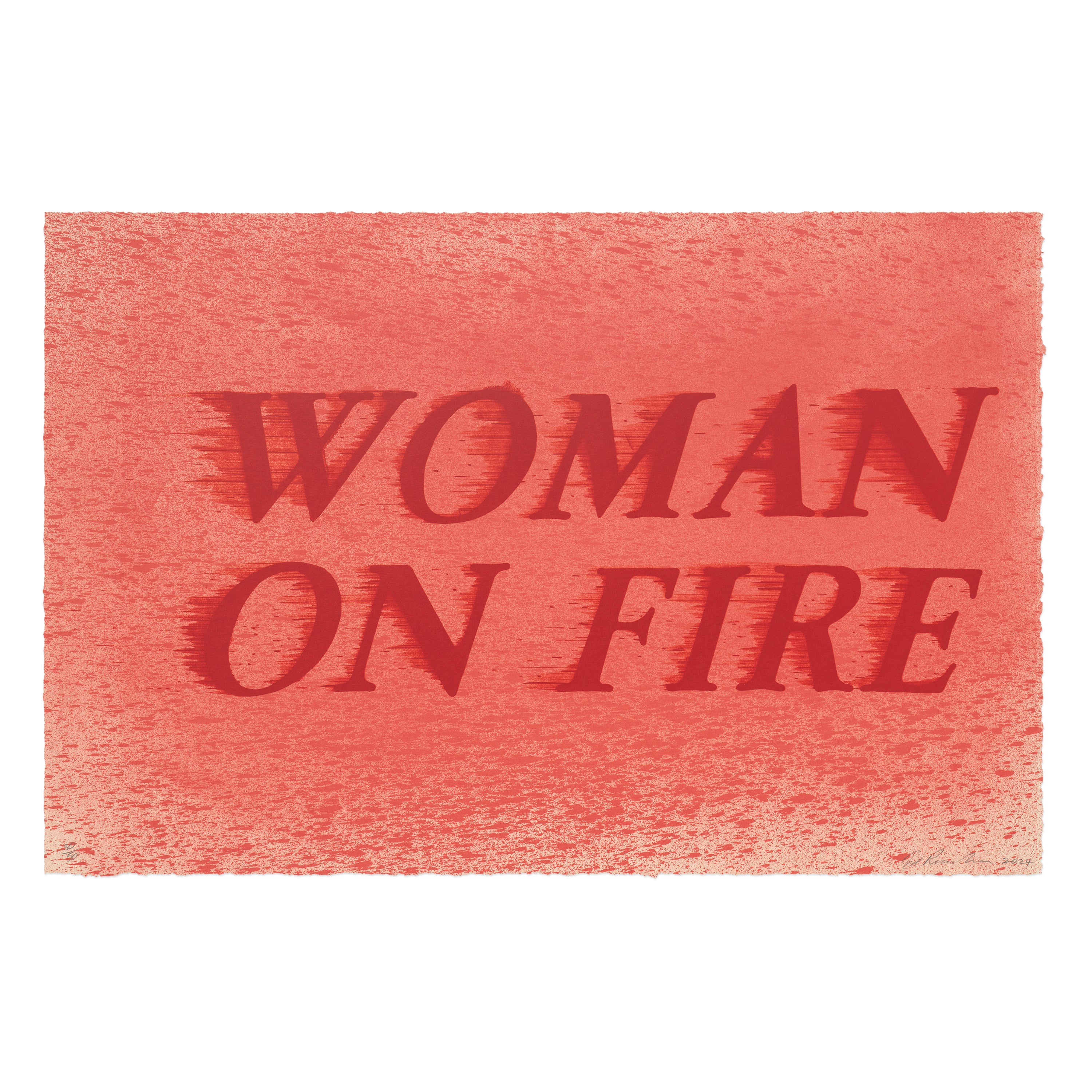 Ed Ruscha: Woman on Fire