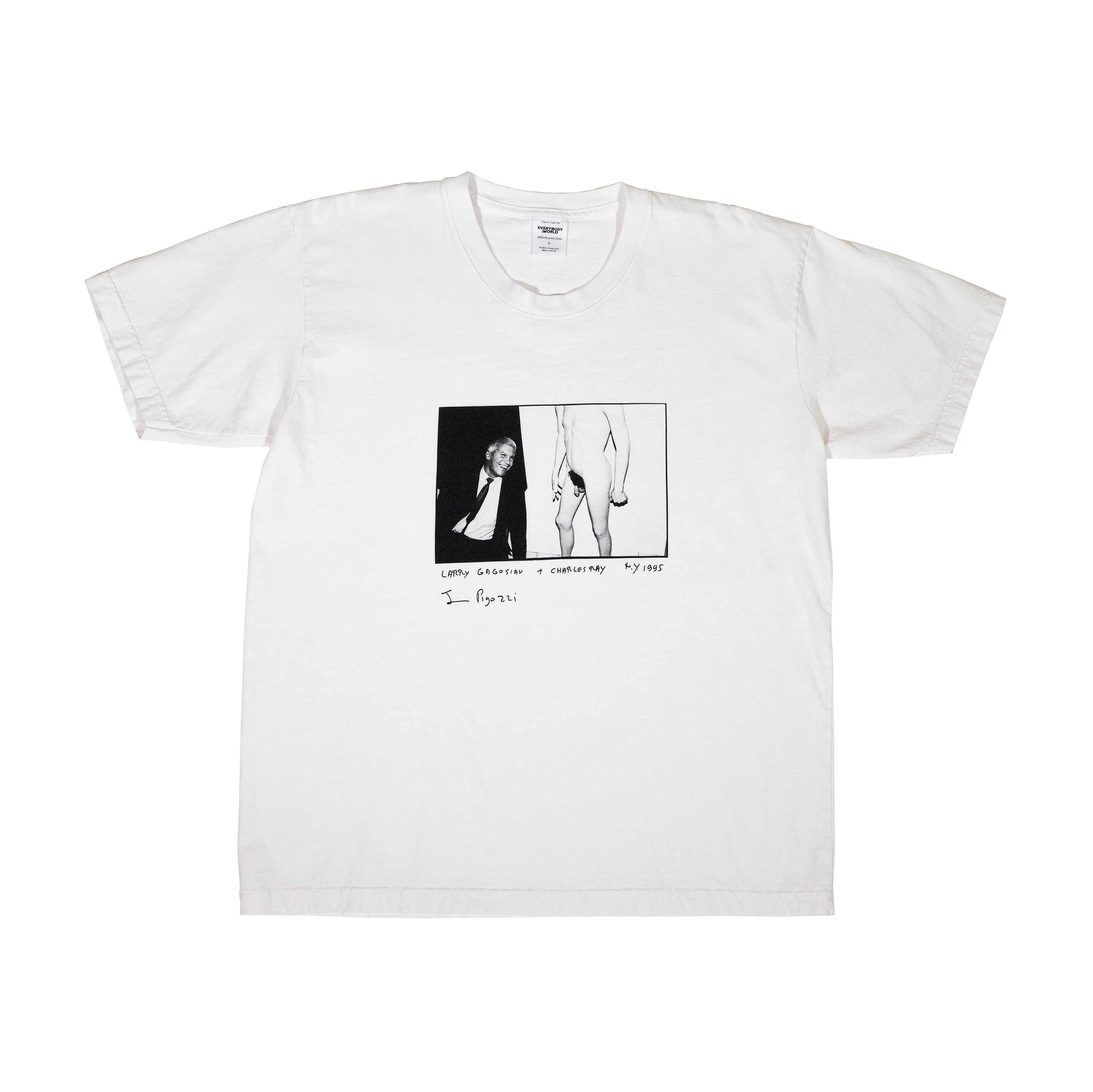 Jean Pigozzi × £UV: Charles Ray Sculpture T-shirt