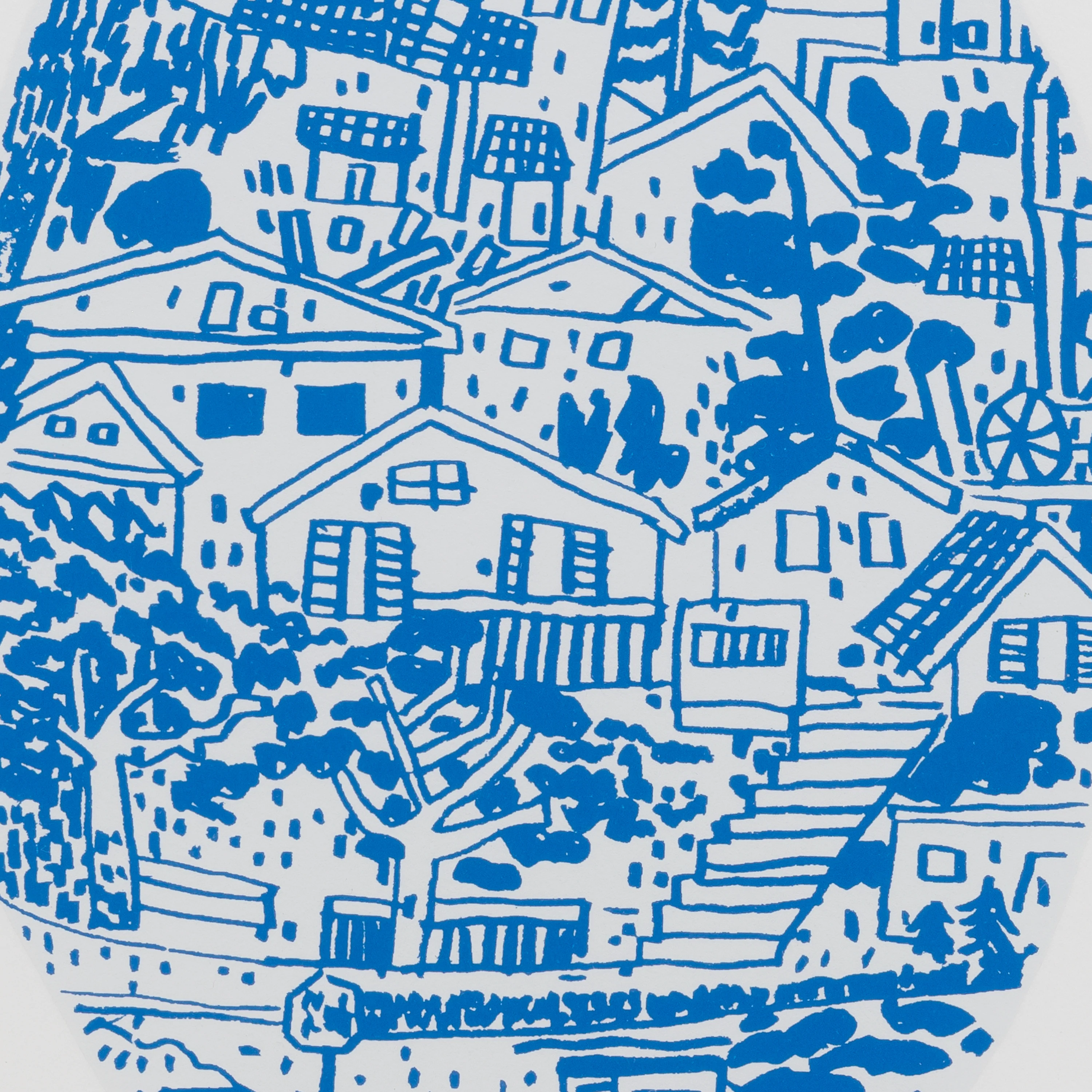 Jonas Wood: Blue Frimkess Landscape Pot - Image 2