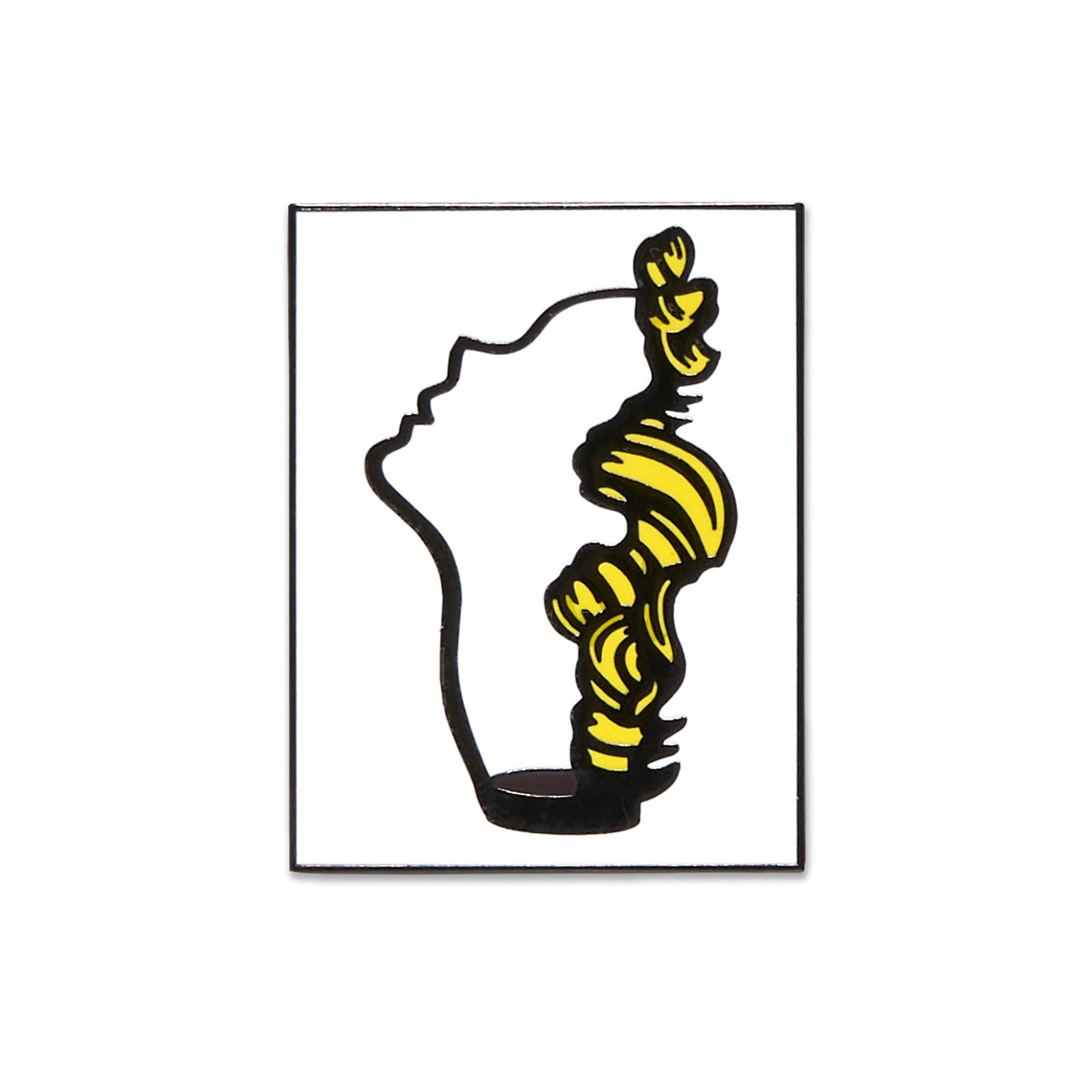 Roy Lichtenstein: Profile Head Enamel Pin