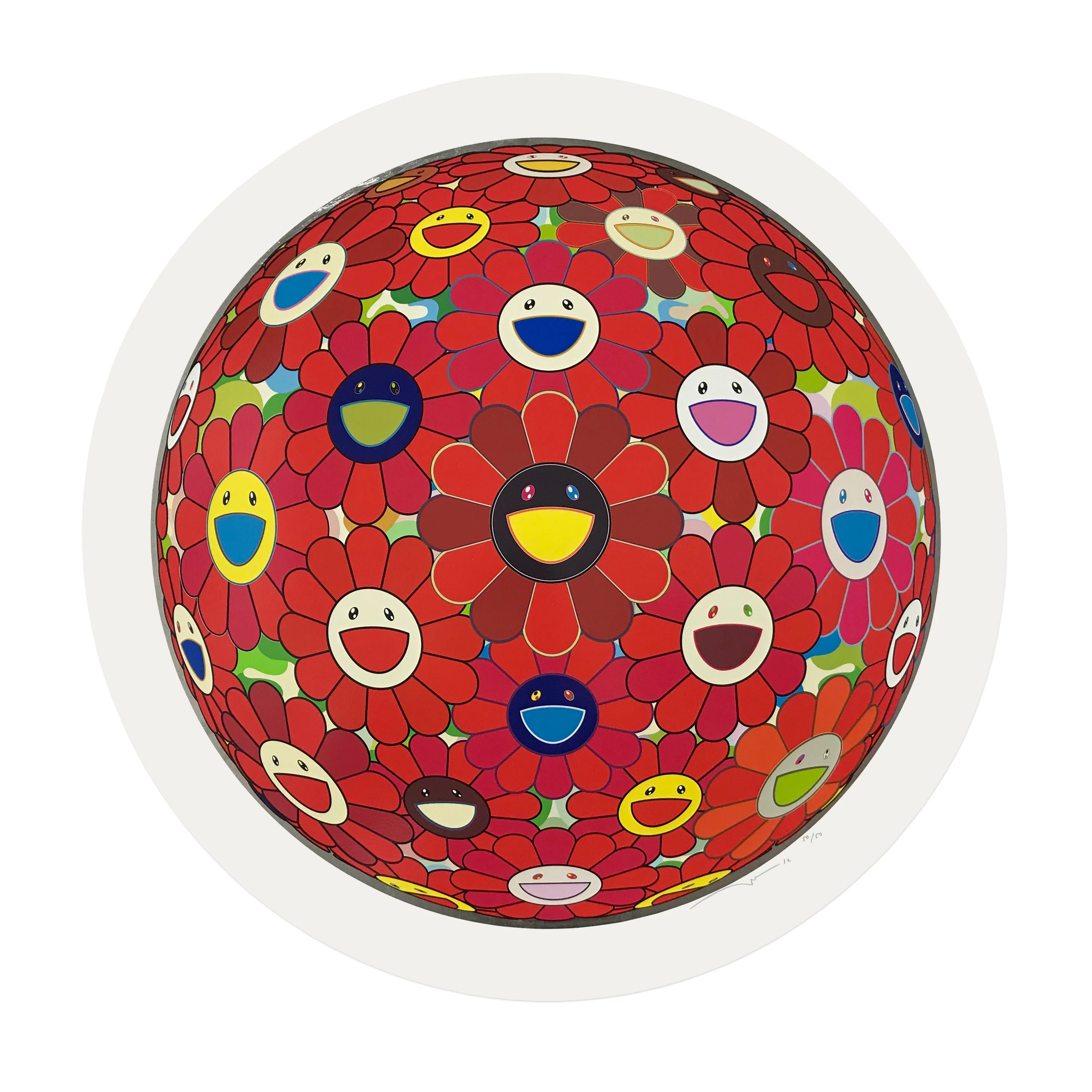 Takashi Murakami: Red Flower Ball (3-D)