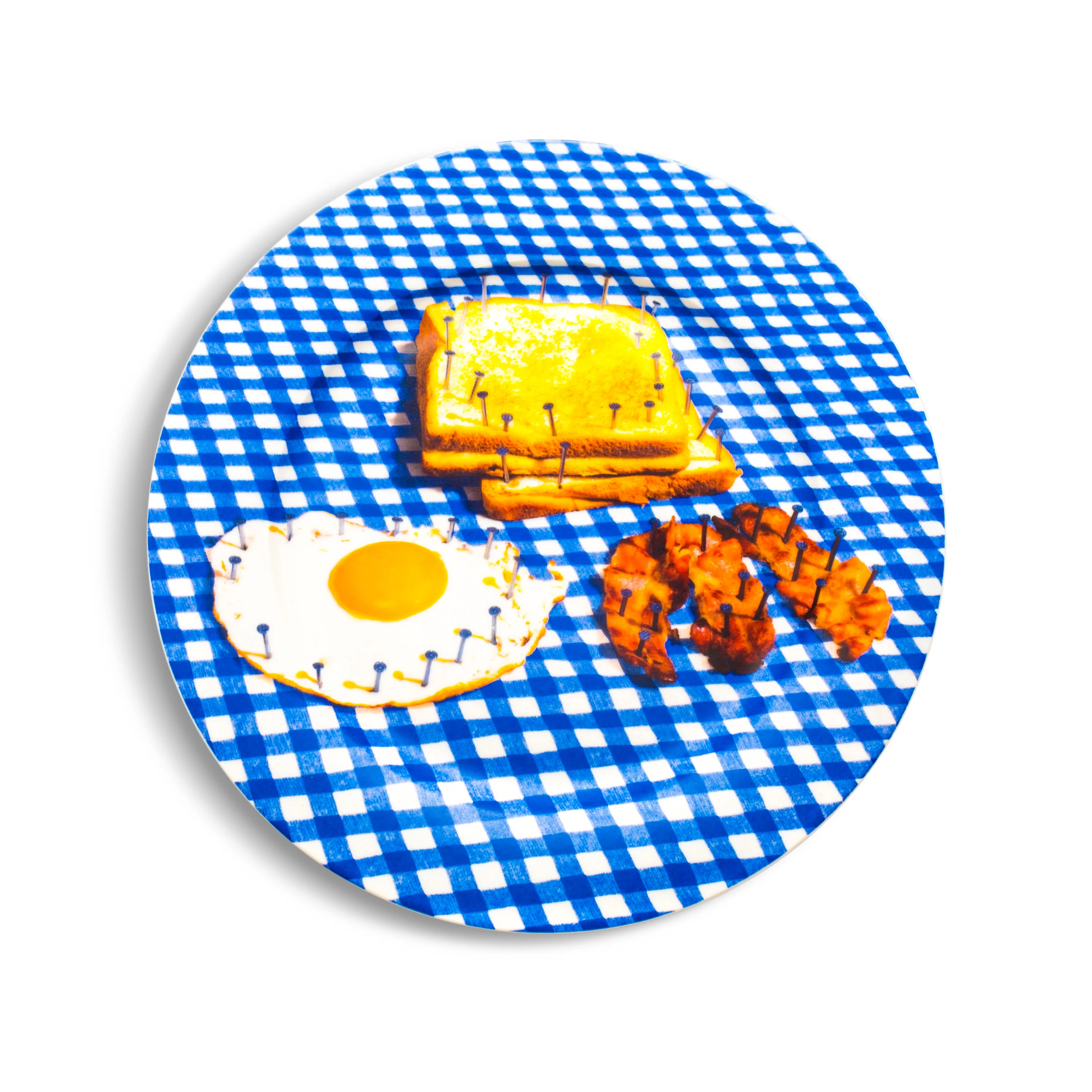 Toiletpaper × Seletti: Porcelain Plate Gold Border