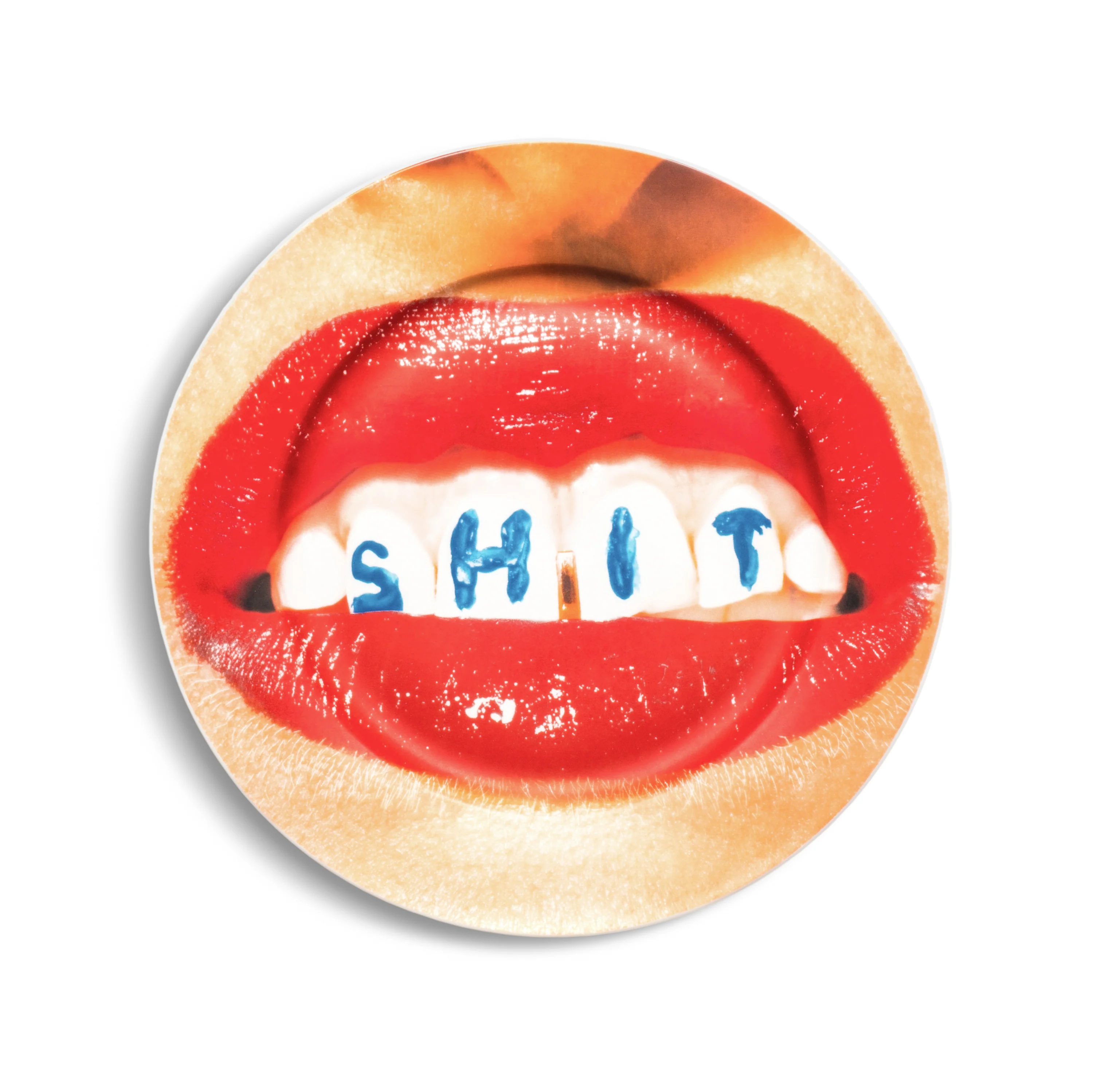 Toiletpaper × Seletti: Porcelain Plate Gold Border - Image 4