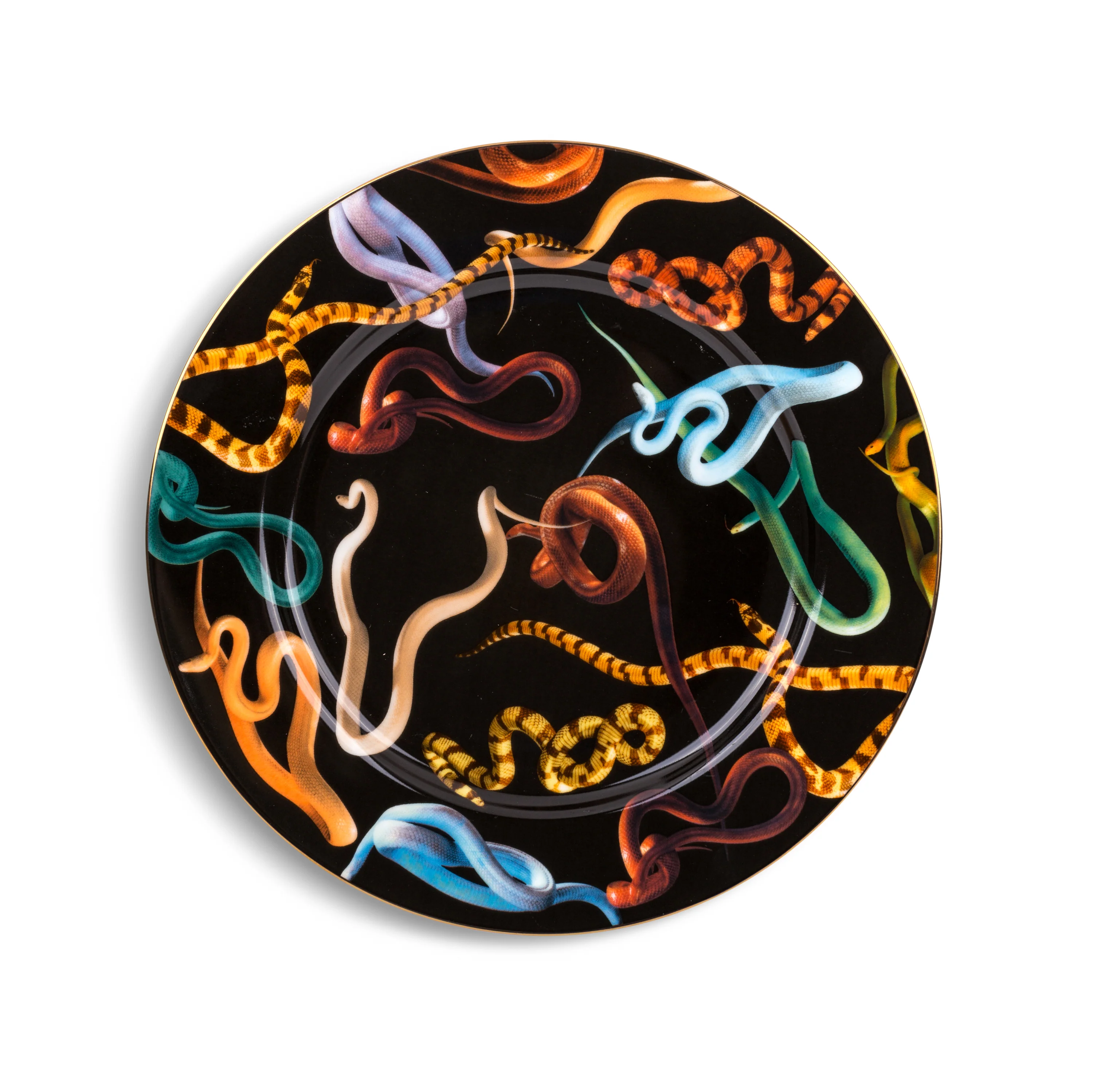 Toiletpaper × Seletti: Porcelain Plate Gold Border - Image 5