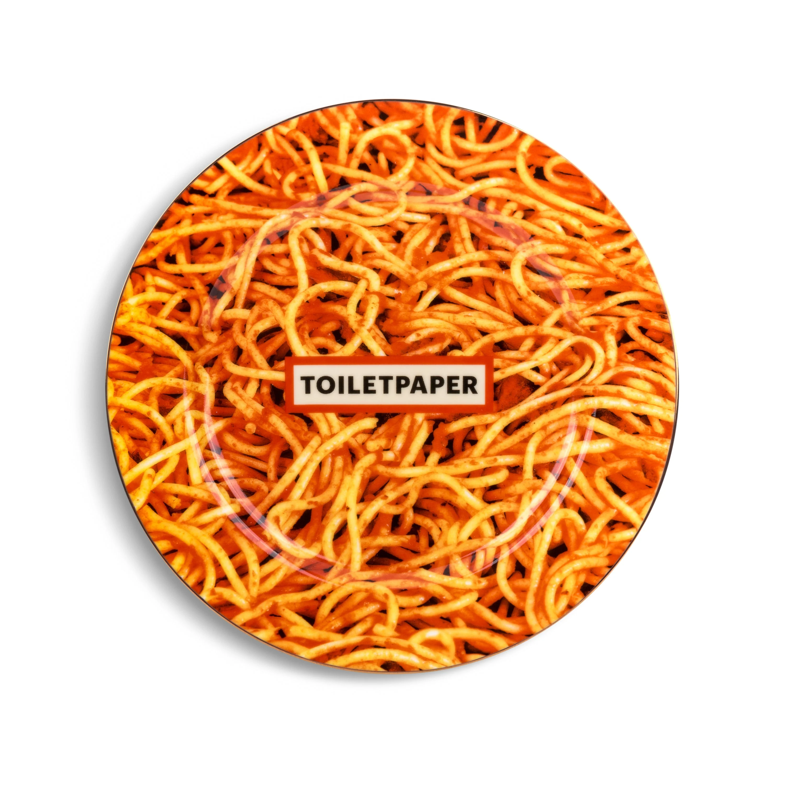 Toiletpaper × Seletti: Porcelain Plate Gold Border - Image 6